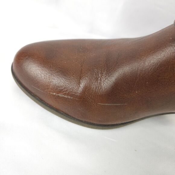 Lauren Blakwell Womens 8 Brown Penelope Side Zip Bootie Ankle Boots - Picture 9 of 10